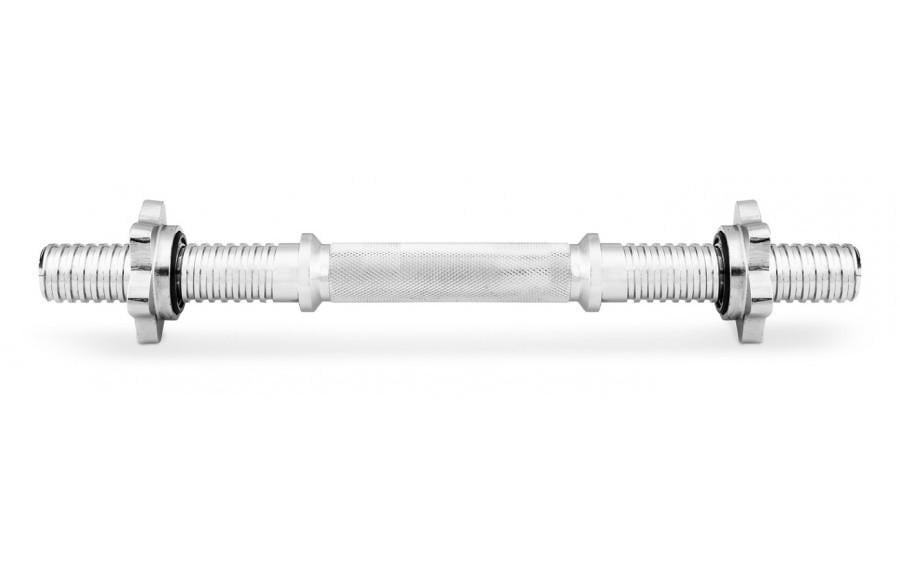 Гриф гантельный хромированный с замками 45 см d 28 мм (2764274347)