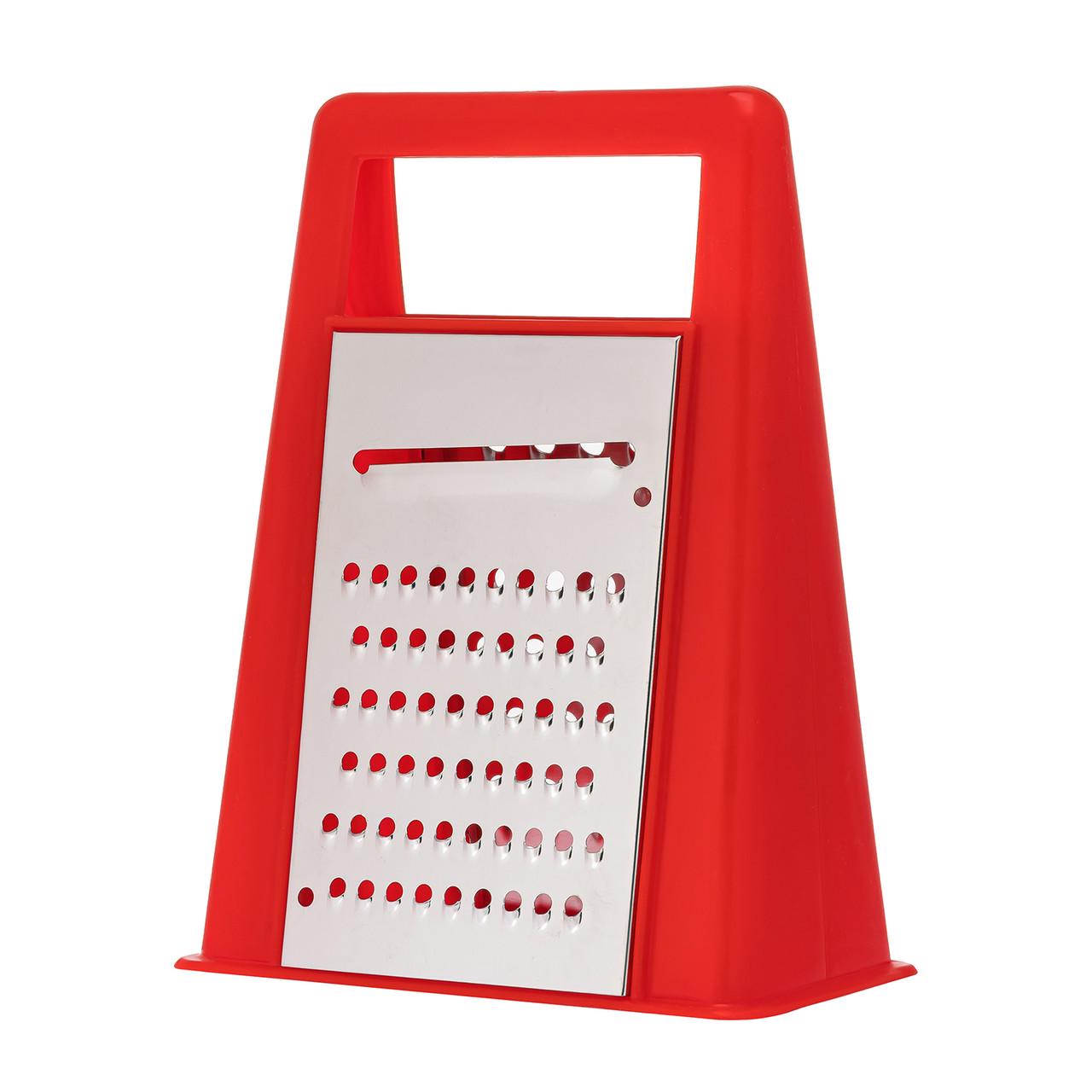 Терка конусная 19 см для овощей и фруктов 2-сторонняя из нержавеющей стали в пластиковом корпусе (1719154059) - фото 2