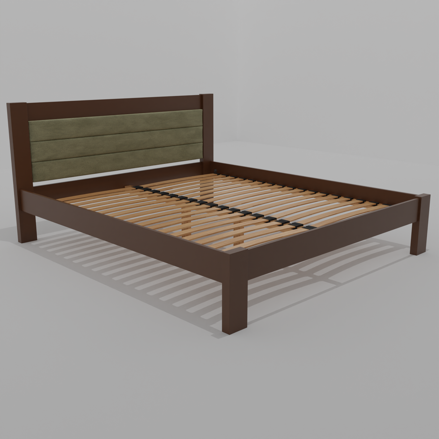 Кровать Лунга J-90 дерево двуспальное 180х200 Коричневый (129217)