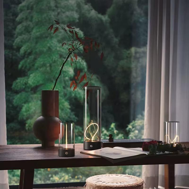 Настольная атмосферная лампа-ночник Ningbo FILA NIGHT с аккумулятором и магнитным гибким FILAMENT светодиодом - фото 4
