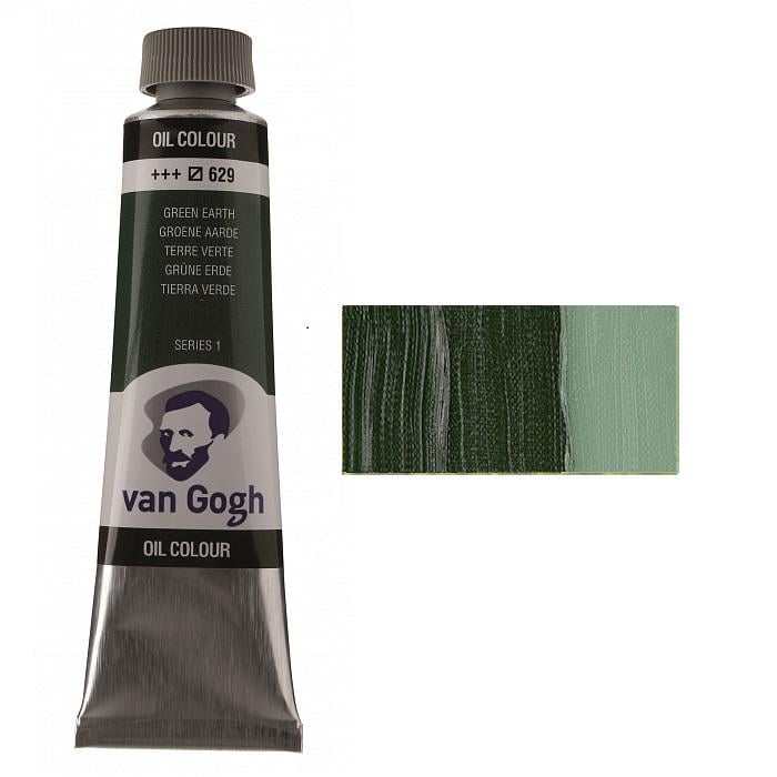 Масляная краска Van Gogh туба 40 мл 629 Зеленая земля (02056293)