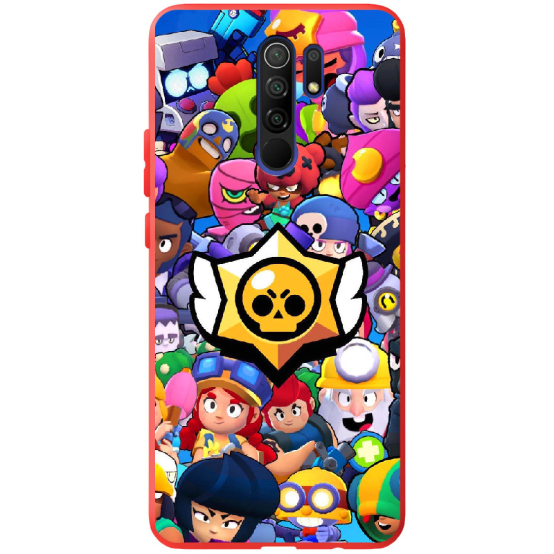Чехол BoxFace Xiaomi Redmi 9 Brawl Stars Красный силикон (40233-up2389-41139)