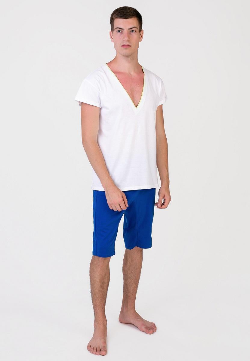 Пижама мужская Homewear Mad 19555 XXL Blanc/Marine (3700465519124)