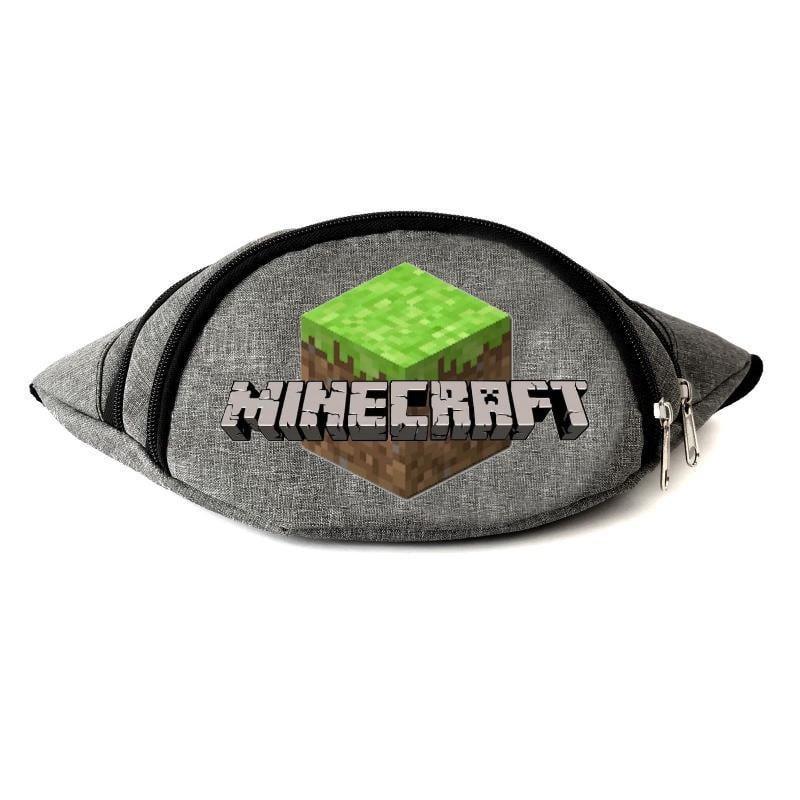 Поясная сумка-бананка с принтом Minecraft MC-Logo-02 Серый (1265964495) Поясная сумка-бананка с принтом Minecraft MC-Logo-02 Серый (1265964495)