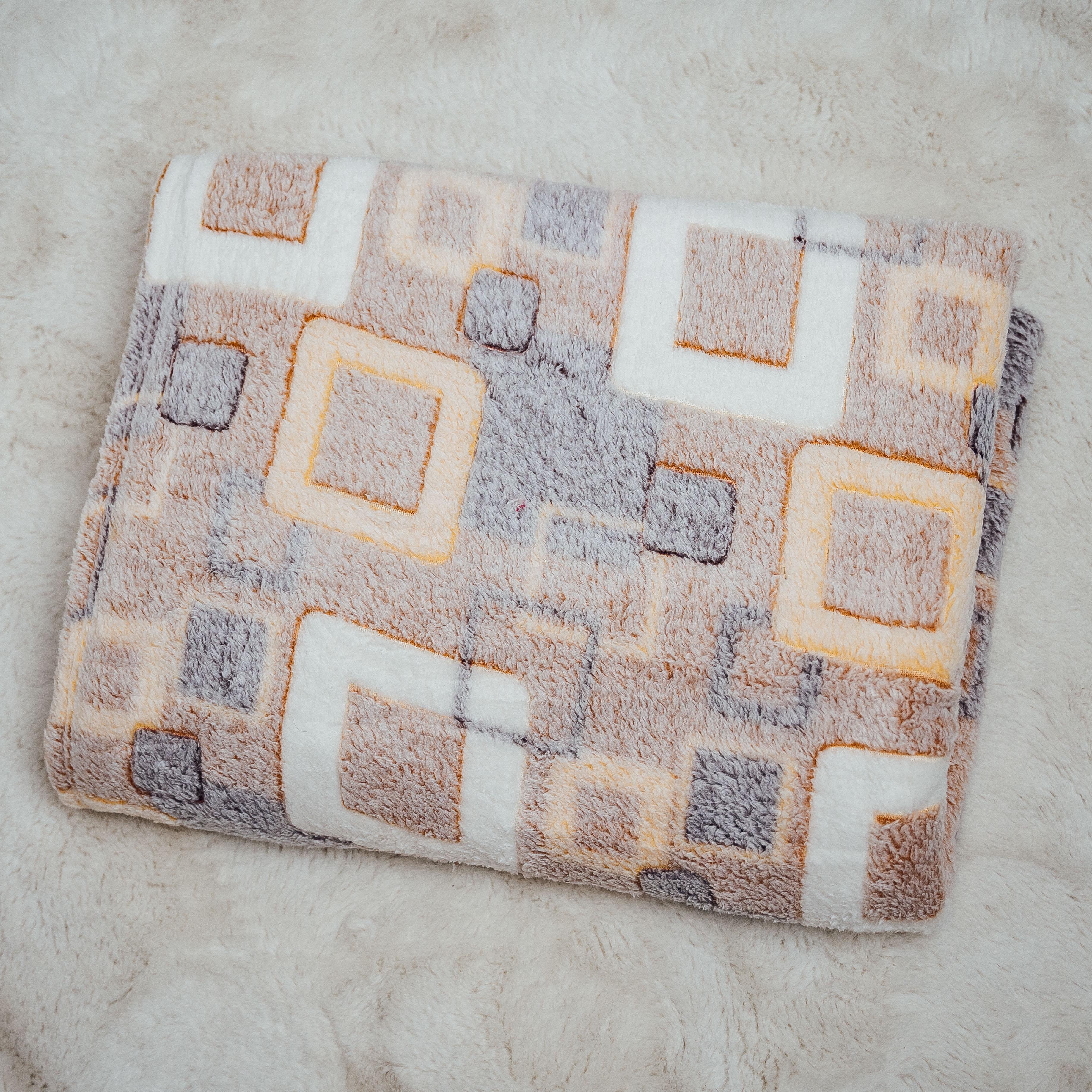 Плед Пастельный полуторный Бежевый (86863)