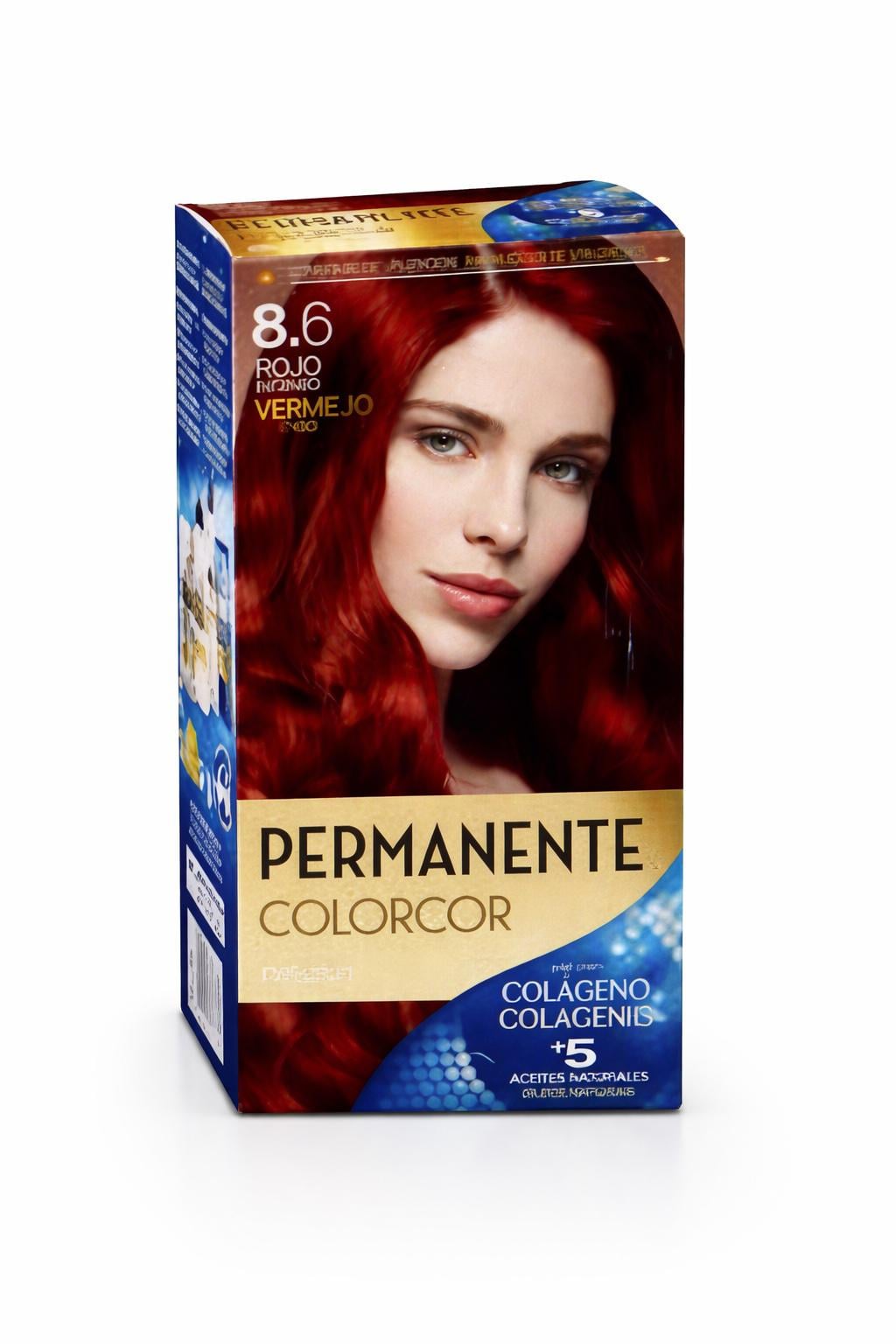 Краска для волос Deliplus Permanente Colorcor 8.6 Rojo Красный