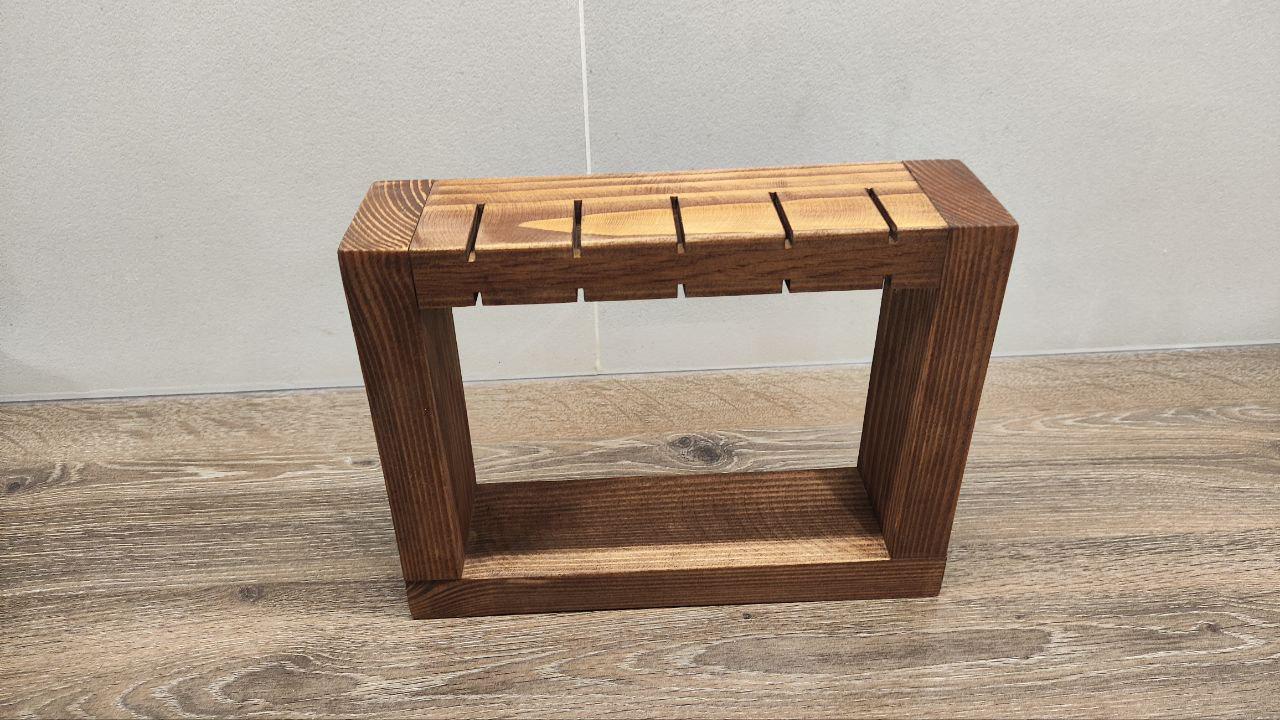 Подставка деревянная для ножей темная рамка 26х20х7 см (24972861) - фото 3 Подставка деревянная для ножей темная рамка 26х20х7 см (24972861) - фото 3