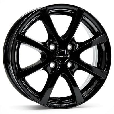 Диски на авто Borbet LV4 R16 W7 PCD4x100 ET38 DIA64.1 Gloss Black