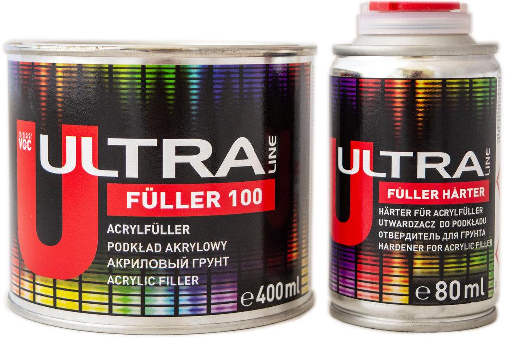 Грунт акриловий ULTRA LINE Fuller 100 5:1 0,4 л/Harter 80 мл Сірий (000025349)