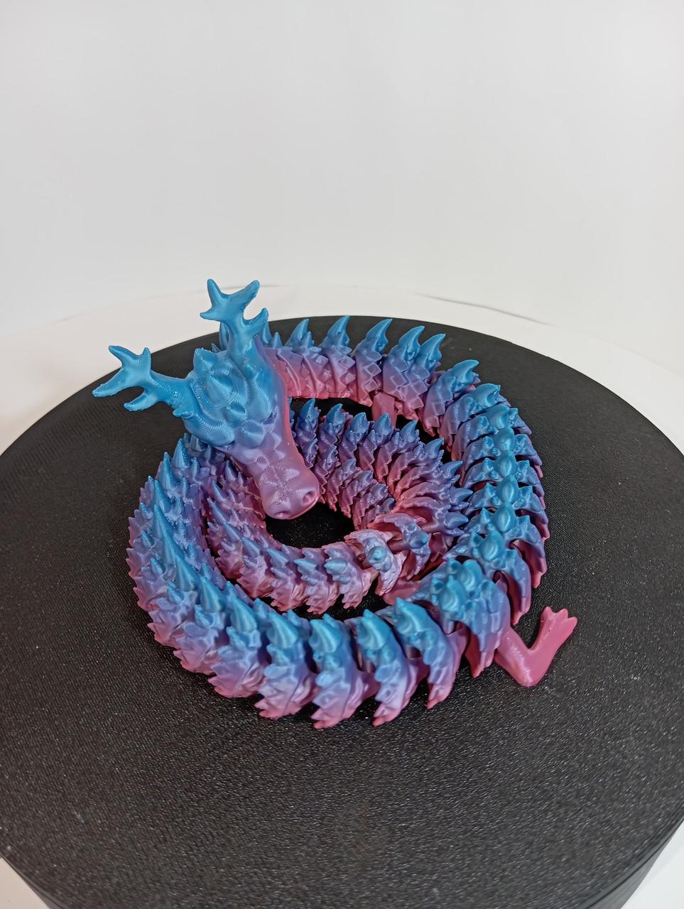 Фигурка шарнирная Articulated Christmas Dragon 20 см 3D-печать