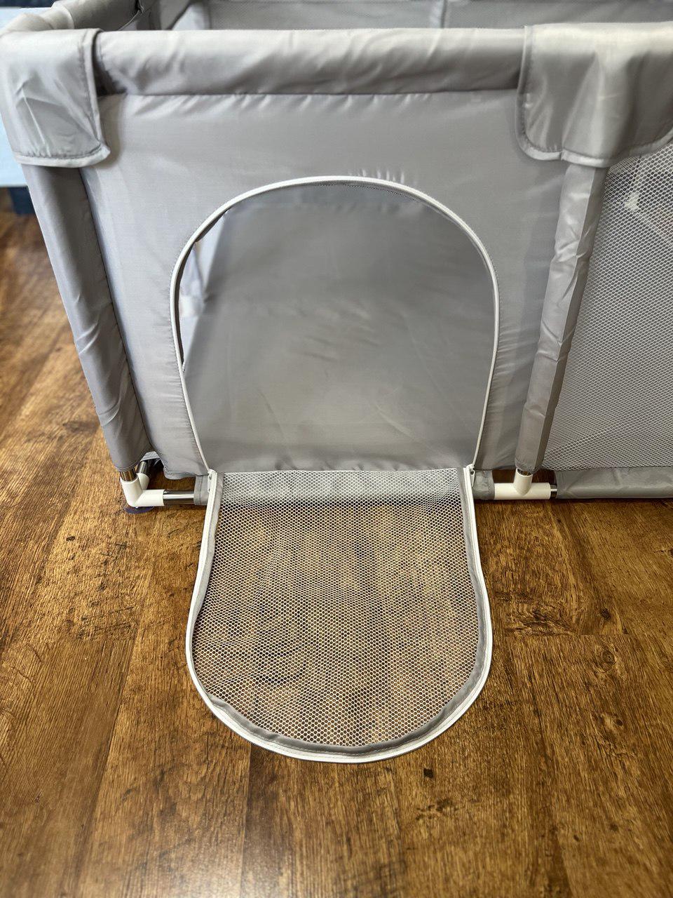 Манеж дитячий ігровий 120х120 см Світло-сірий (MG07) - фото 2 Манеж дитячий ігровий 120х120 см Світло-сірий (MG07) - фото 2