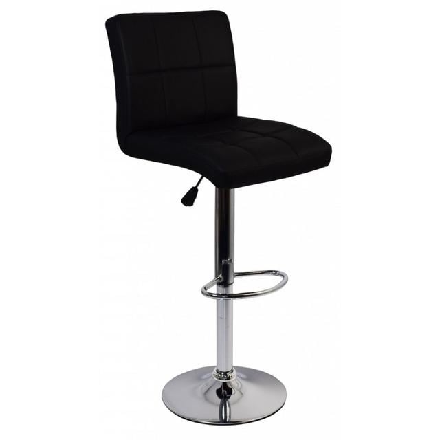 Барный стул со спинкой Bonro BN-0106 Черный (42400410)