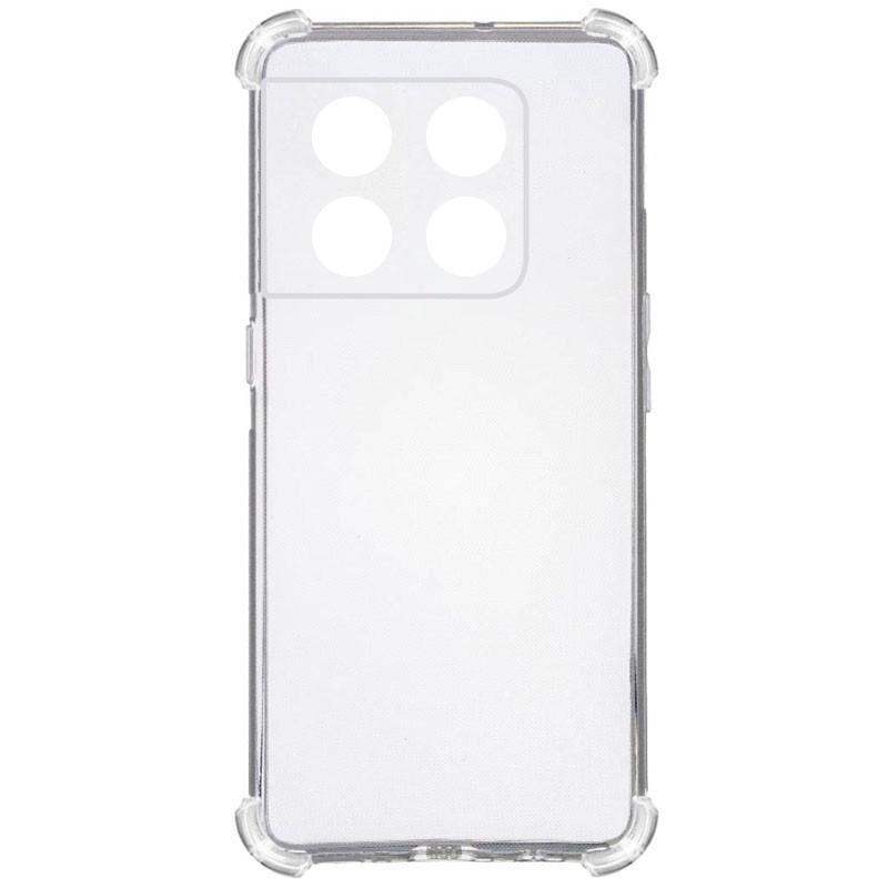 Противоударный TPU Чехол GETMAN Ease logo усиленные углы для OnePlus 10T Бесцветный (прозрачный)