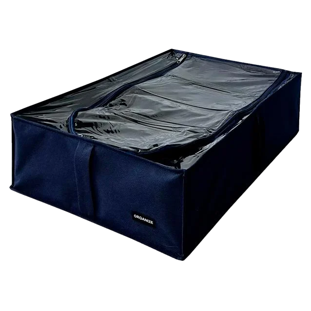 Органайзер для обуви OGR97 текстильный со съемными перегородками 50х35х14 см Синий