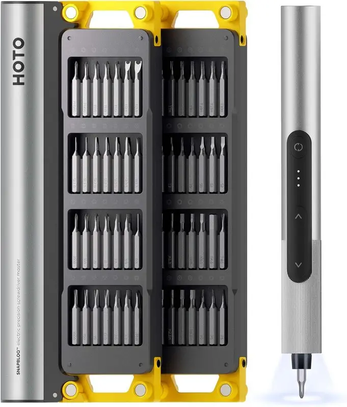 Набір електричних прецизійних викруток HOTO SNAPBLOQ S-A01 56 предметів QWLSA002 Grey