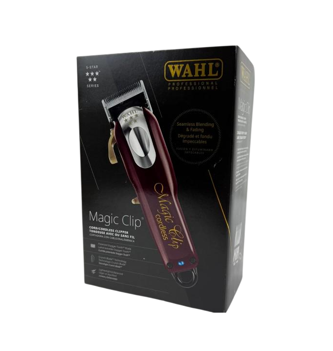 Машинка для стрижки Wahl Professional 5 Star Magic Clip с аксессуарами Бордовый (3027252)