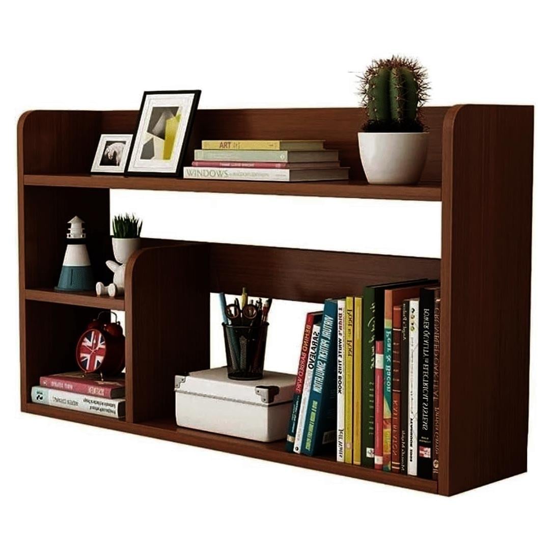 Полка-надстройка настольная из дерева Хеларин терракот (АКД-005932)