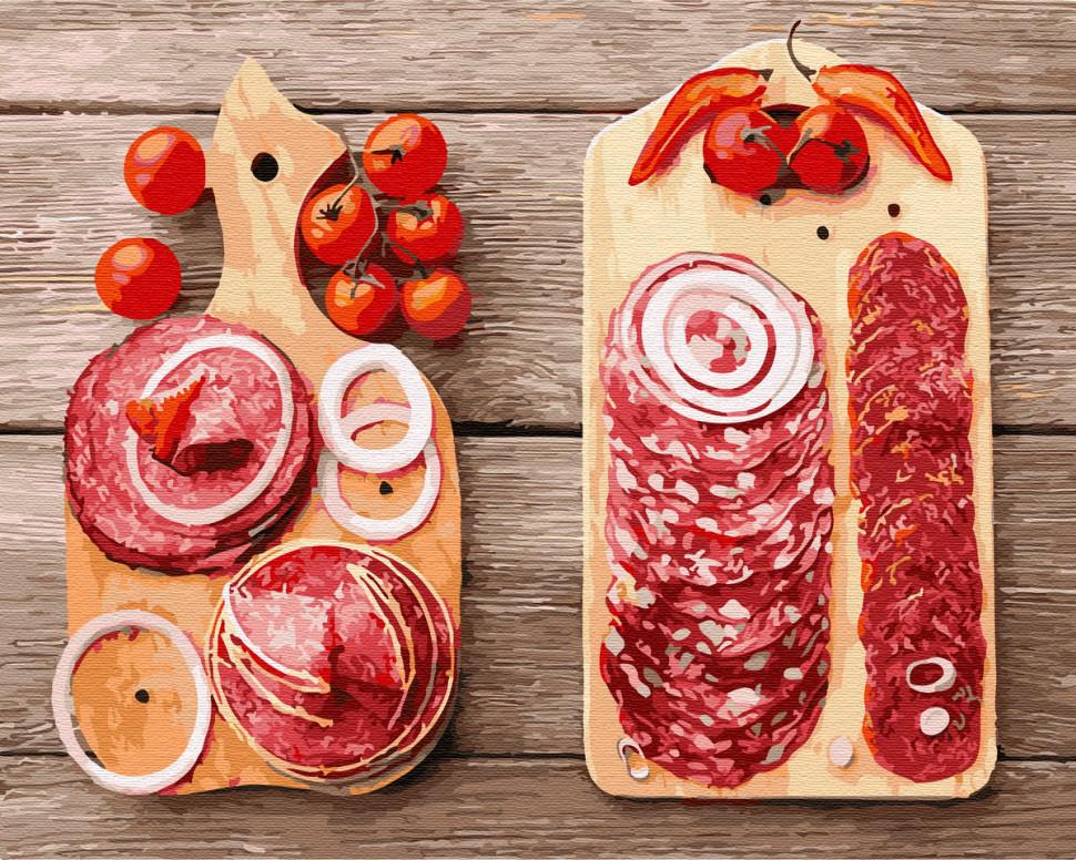 Картина по номерам Brushme Вкусная нарезка (GX30968)
