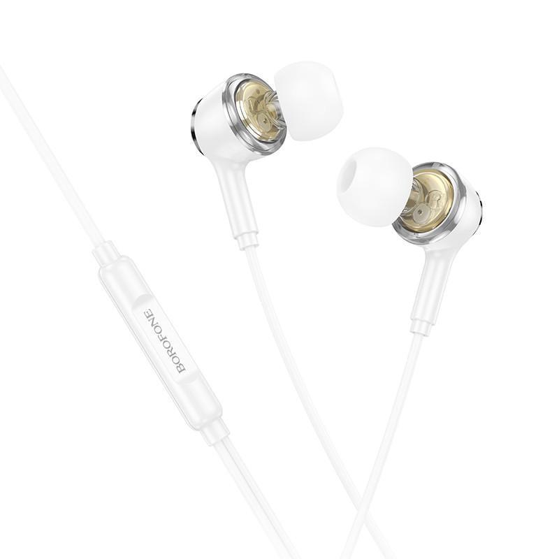 Наушники Borofone BM90 Miller universal 3,5 мм 1,2 м White (00000069006_1)