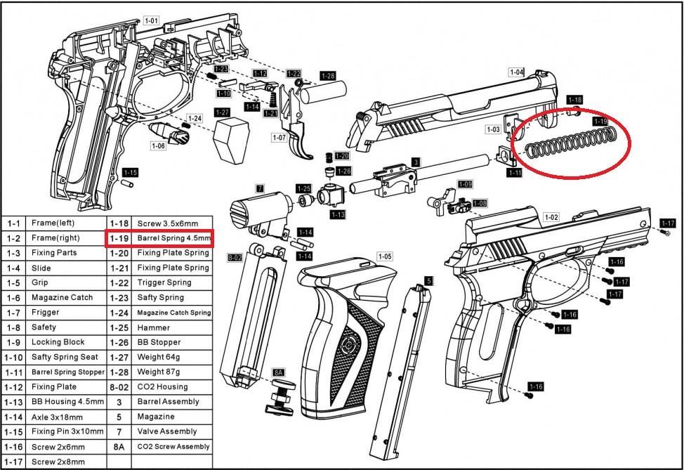 Поворотна пружина Crosman C11/WinGun 305/Borner C11 (1710798867) - фото 3 Поворотна пружина Crosman C11/WinGun 305/Borner C11 (1710798867) - фото 3
