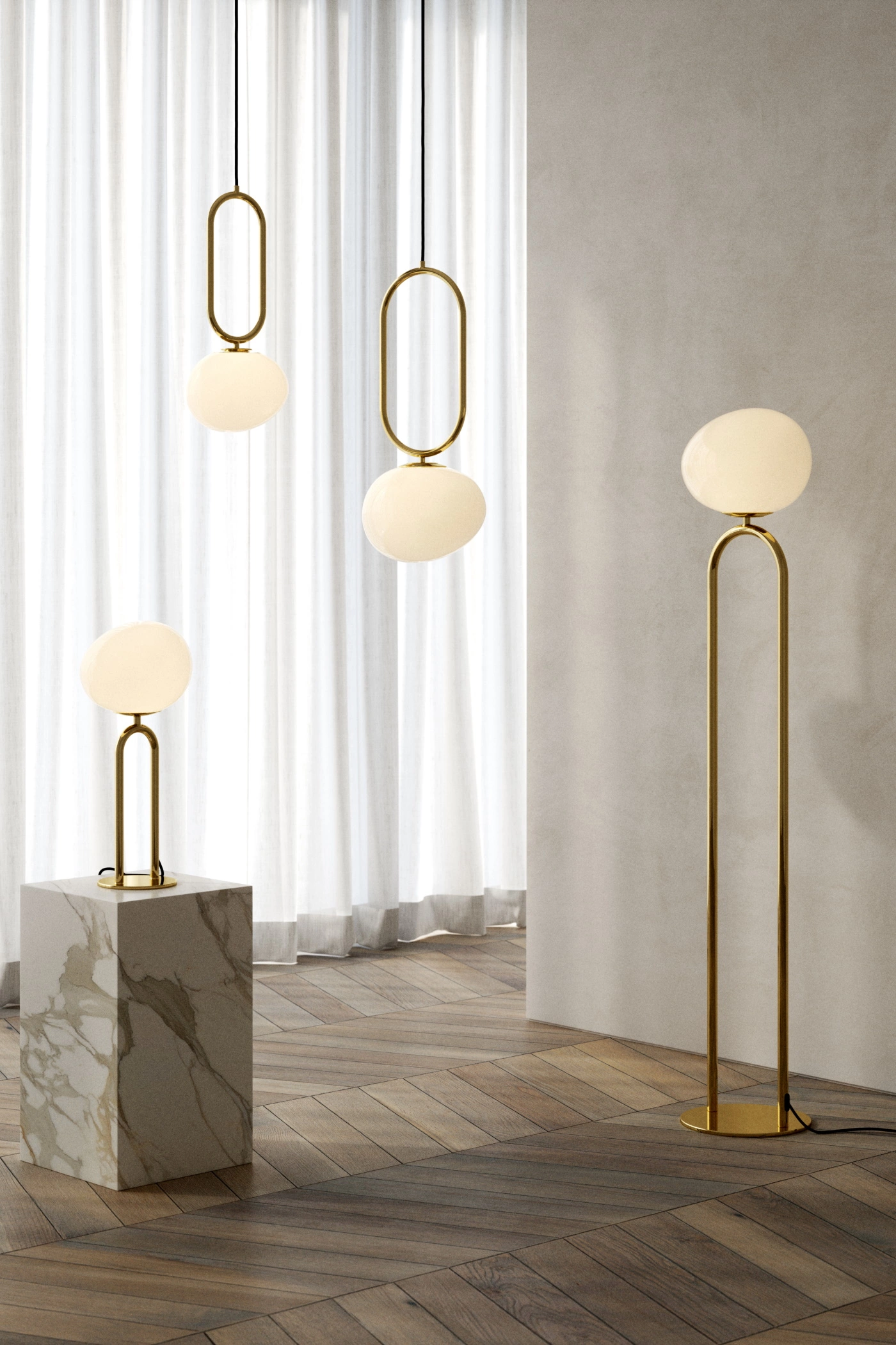 Торшер DFTP 2120074035 Shapes Floor Brass (23450864) - фото 4 Торшер DFTP 2120074035 Shapes Floor Brass (23450864) - фото 4