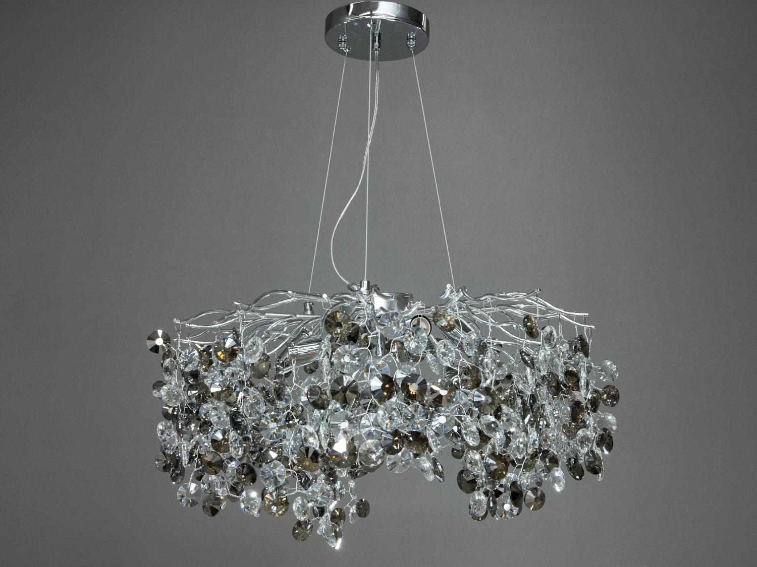 Люстра хрустальная EcoLed 601-600CH Серебрянный Люстра хрустальная EcoLed 601-600CH Серебрянный