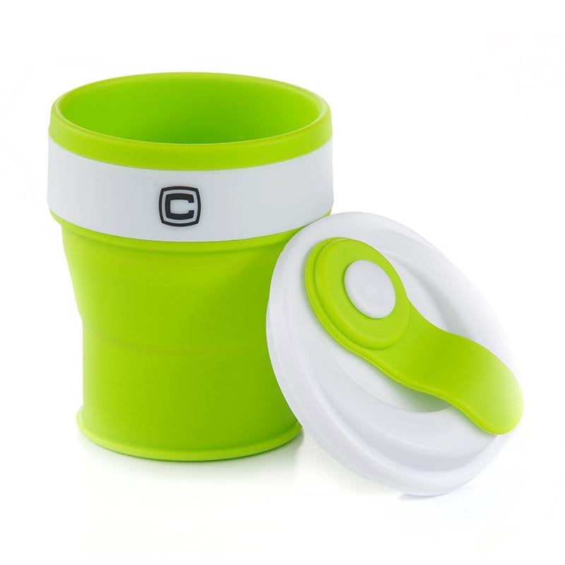Чашка складана з кришкою Сила 350 мл Зелений (960570)