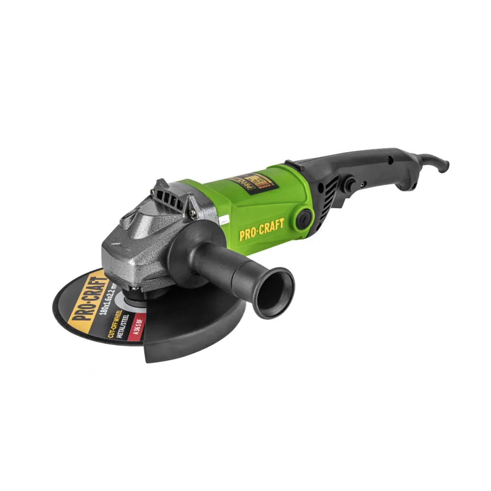 Углошлифовальная машина болгарка ProСraft PW2150 180 мм 2150 Вт