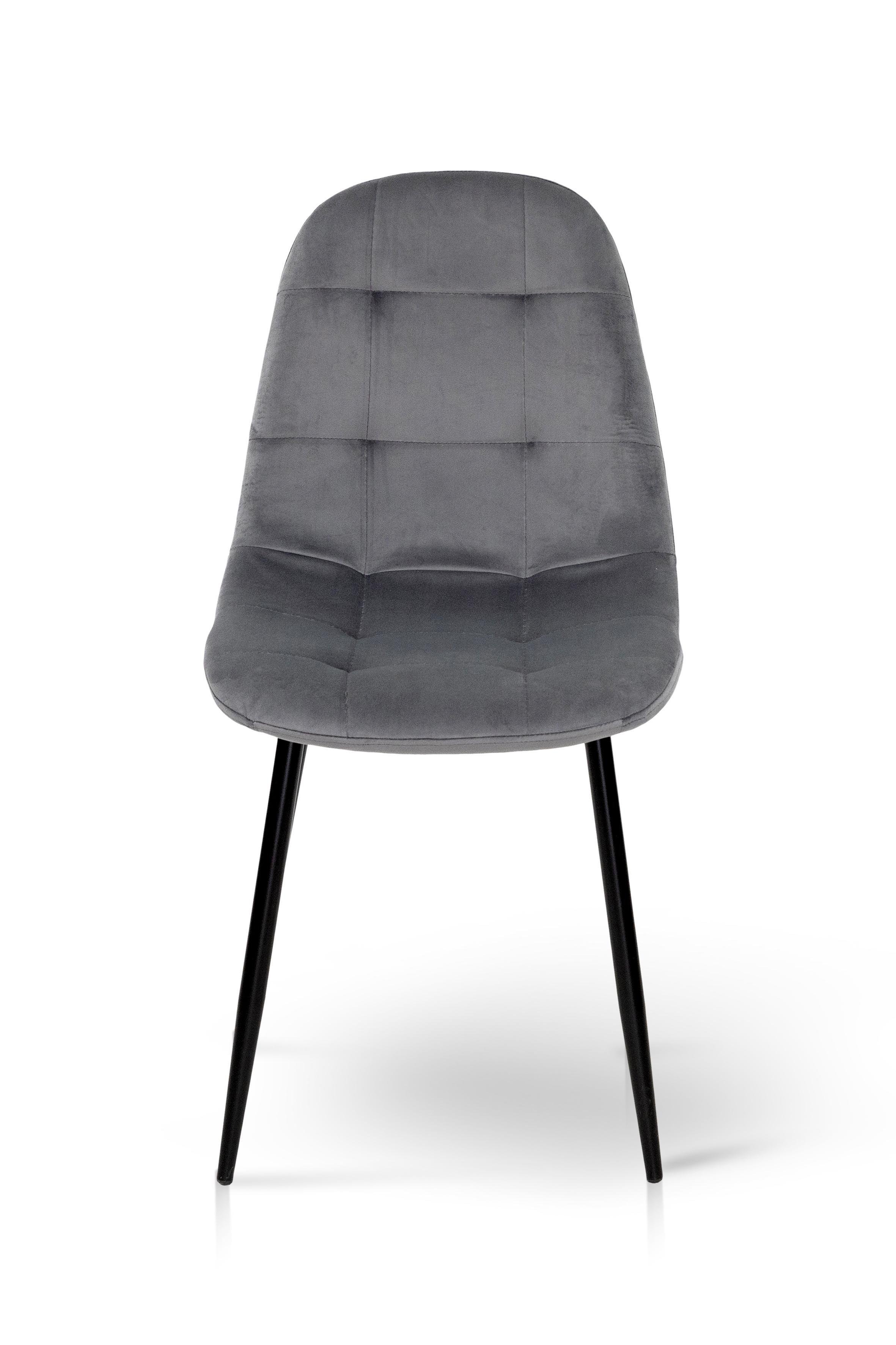 Стілець для кухні та вітальні ГРЕЙС Квест 430х860х490 мм Чорний/Сірий (GAА0056404)