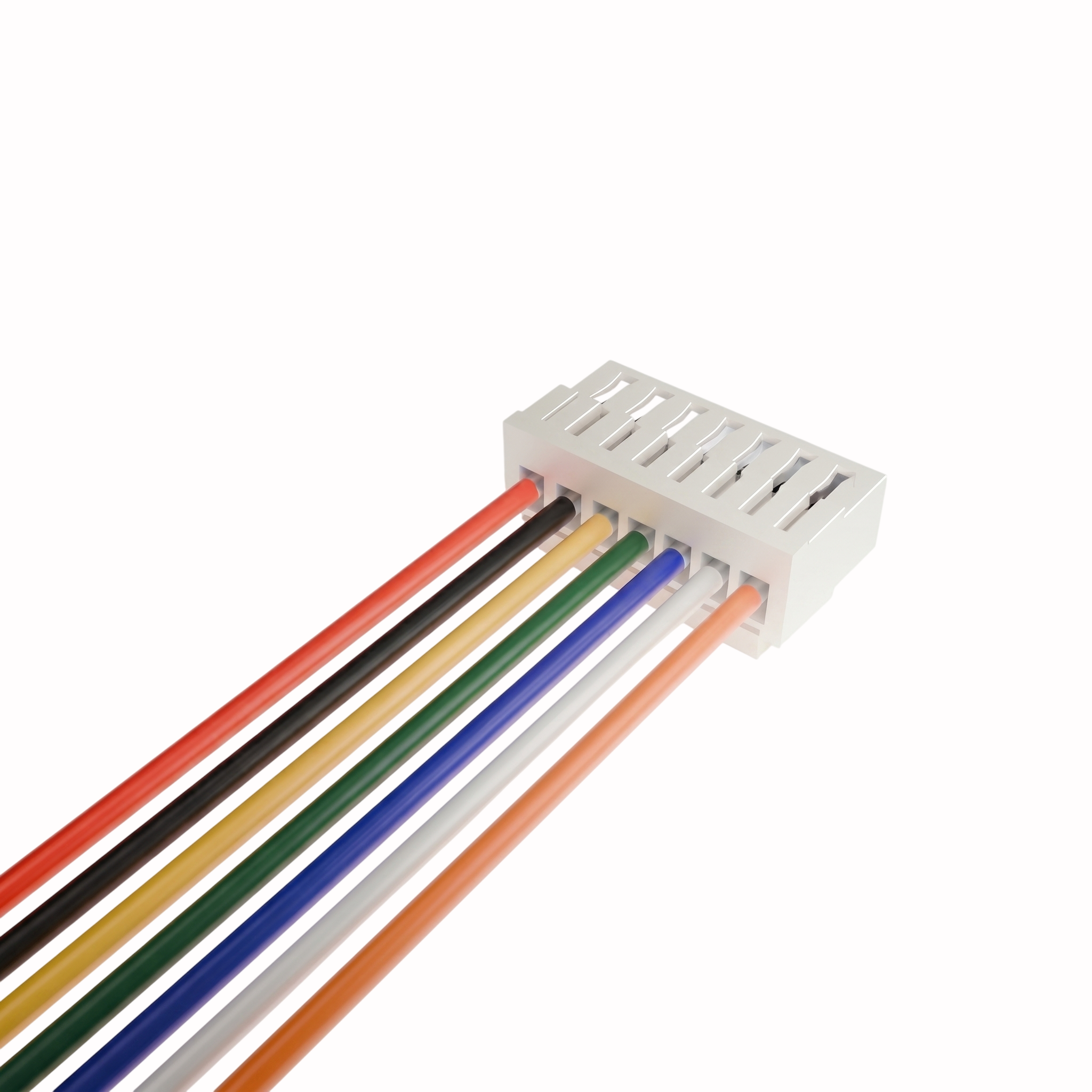 Кабель ПВХ 28AWG 200 мм с разъемом JST GH1.25 Female с защелкой 7P (GH1.25_200_7P_F)