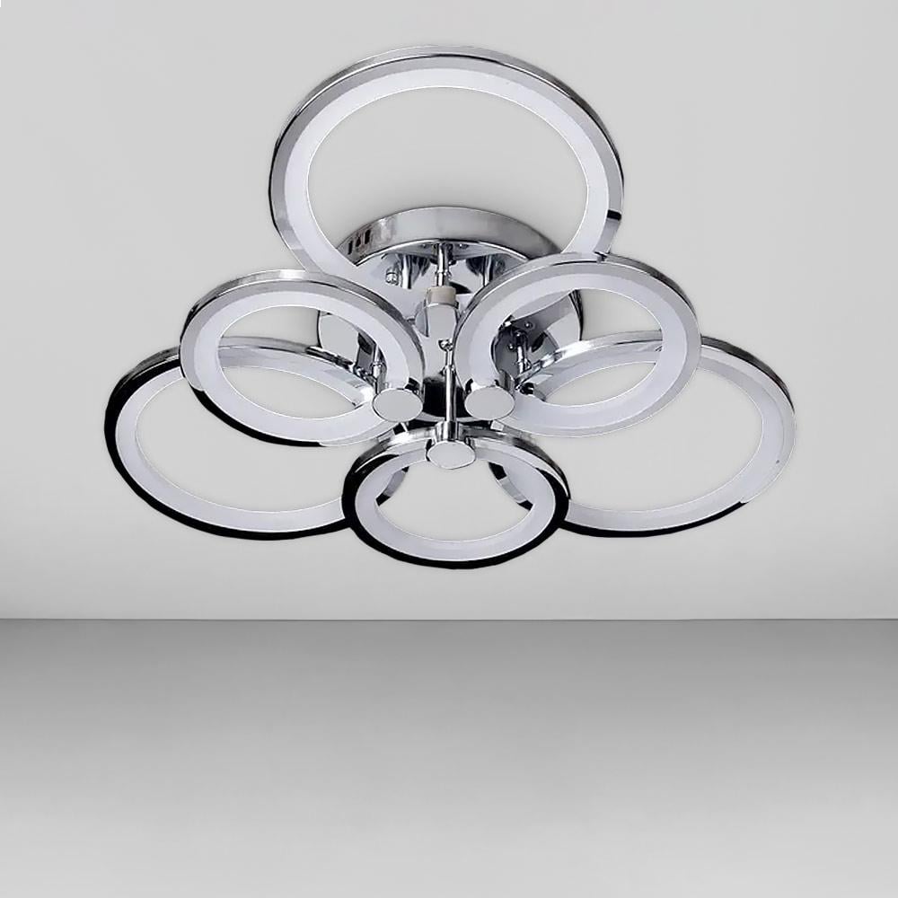 Люстра потолочная светодиодная Light House SL-18184/3/3B CR 168W Dimmer 3000-6000К 130х600х550 Хром