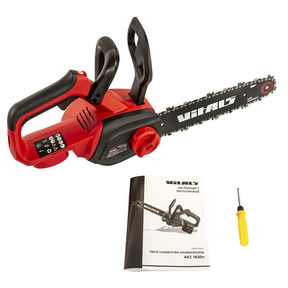 Пила цепная аккумуляторная Vitals AKZ 1830n - фото 10 Пила цепная аккумуляторная Vitals AKZ 1830n - фото 10