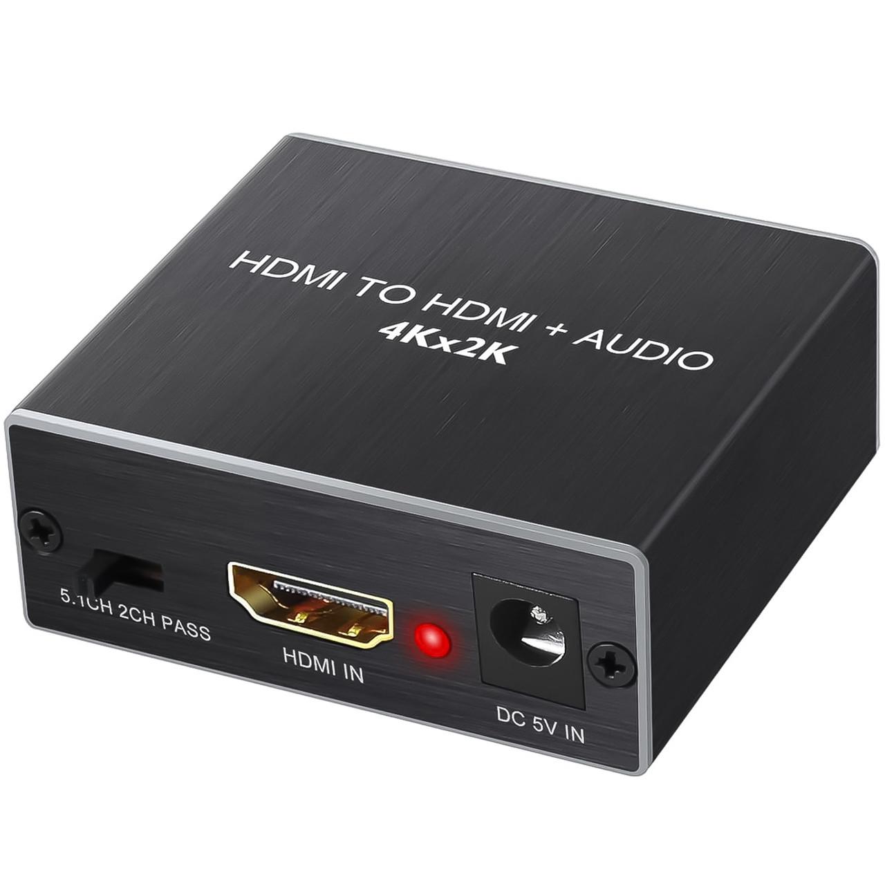 Экстрактор HDMI аудио Addap HAE-02 конвертер звука с HDMI на оптический SPDIF/Toslink и 3,5 мм - фото 3