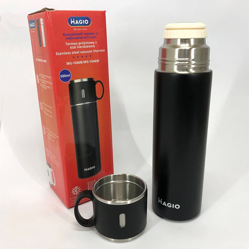 Термос Magio MG-1046B вакуумна ізоляція 500 мл Black (23252010) - фото 9 Термос Magio MG-1046B вакуумна ізоляція 500 мл Black (23252010) - фото 9