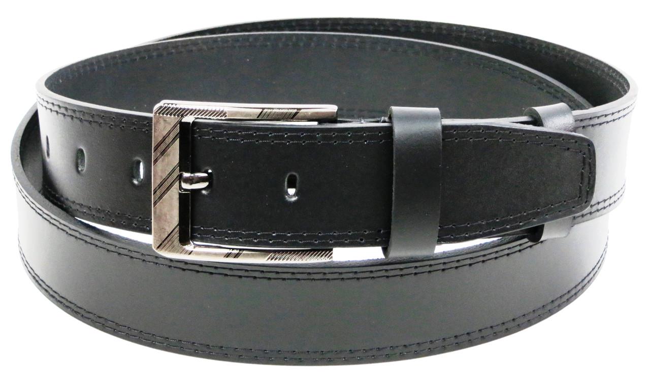 Ремень длинный мужской кожаный батал skipper 1461-45 Черный