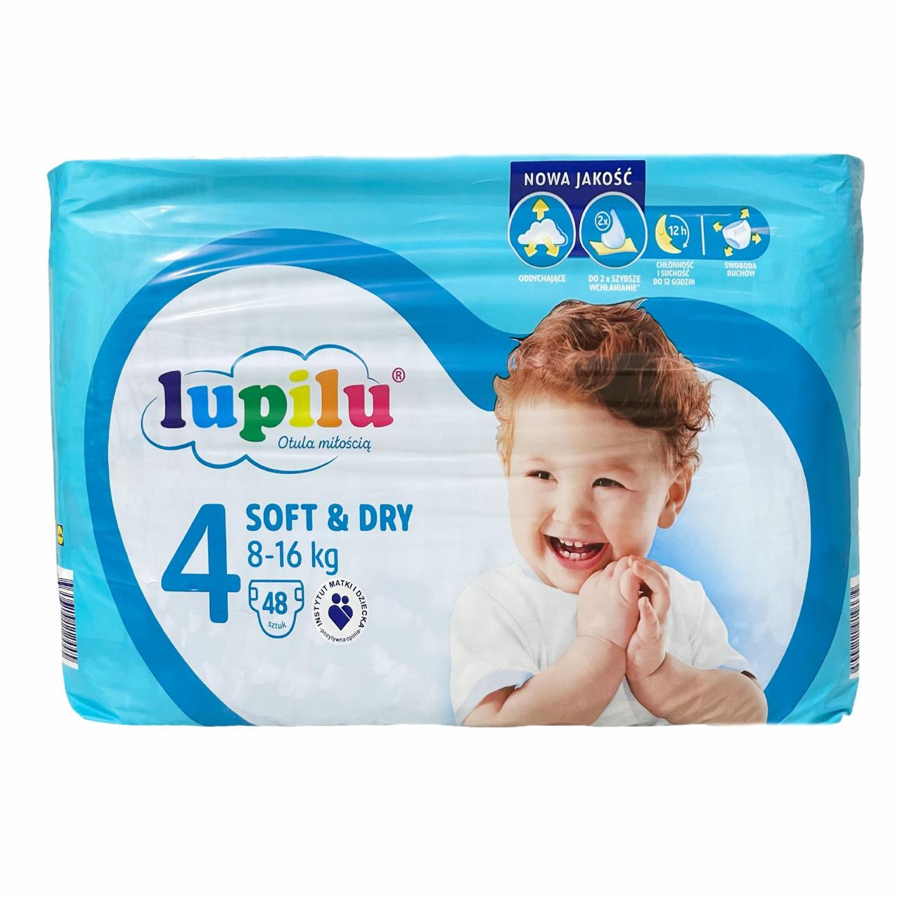 Підгузки Lupilu soft & dry 4 Maxi 8-16 кг 48 шт. (2734368688)