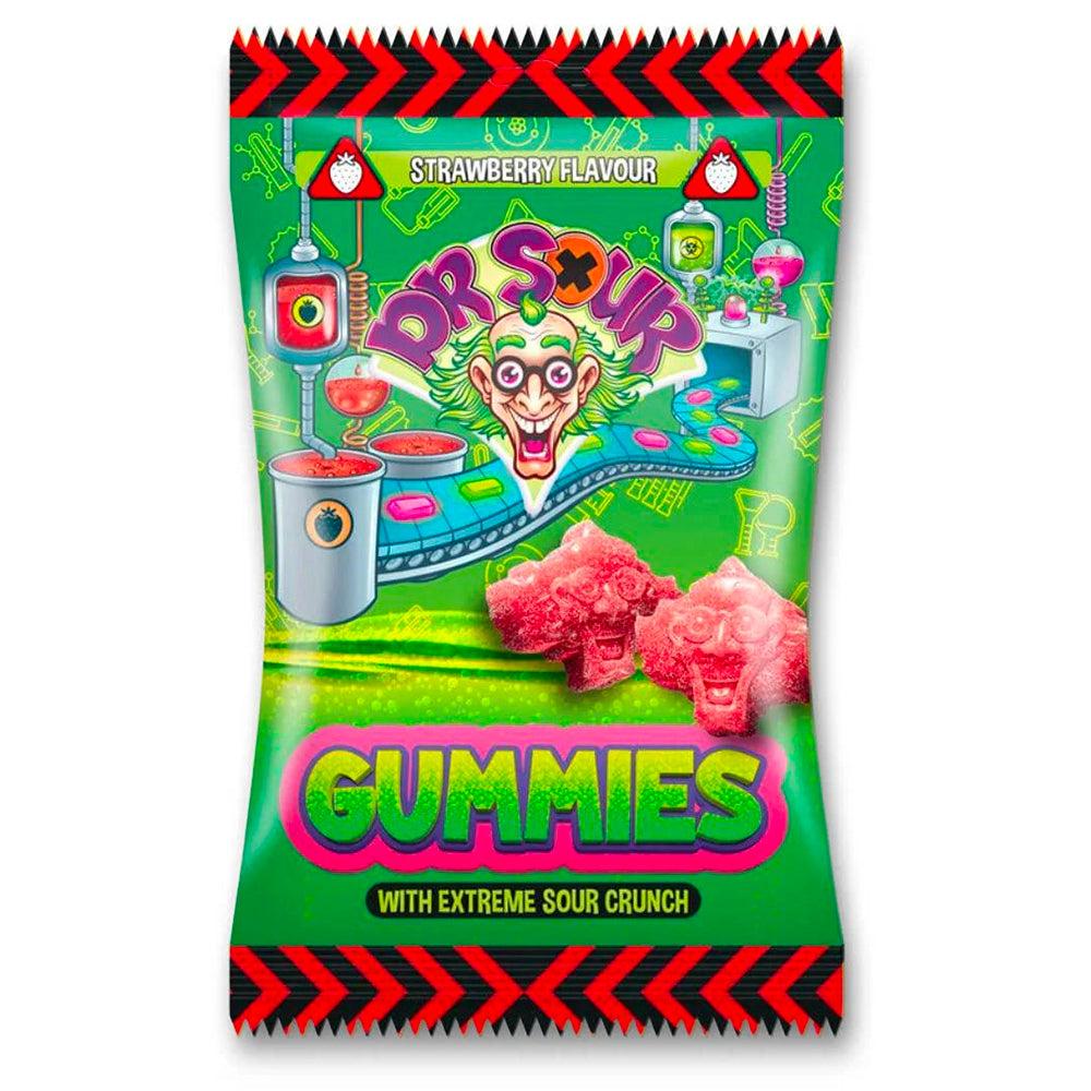 Конфеты кислые желейные Dr Sour Gummies со вкусом клубники 200 г (2365549091)
