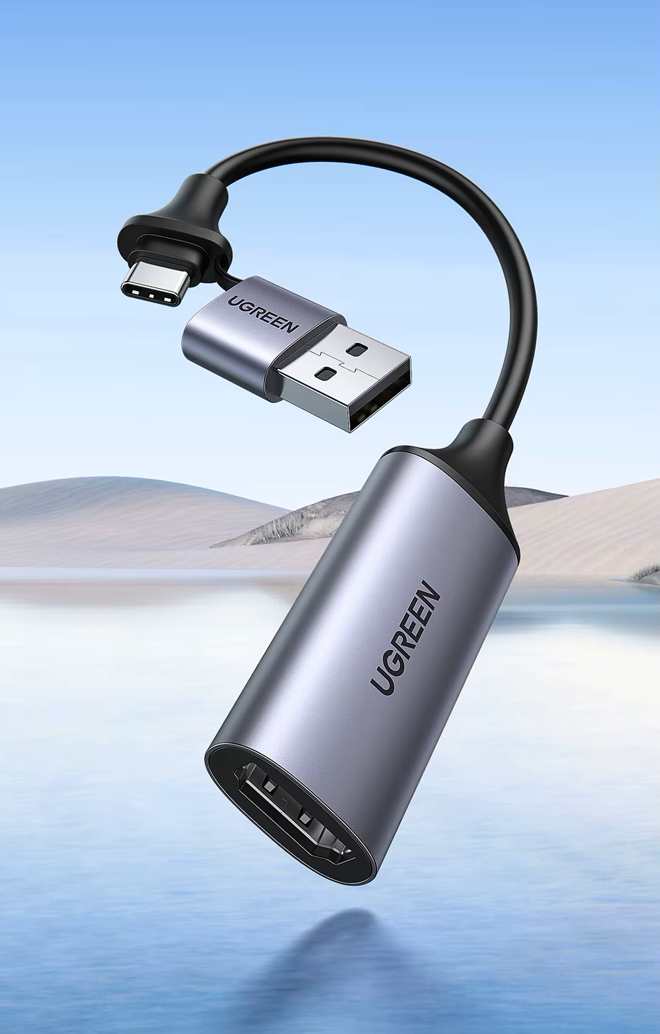 Конвертор сигнала Ugreen CM489 USB-A/Type-C на HDMI Video Capture Device (2000155) - фото 2