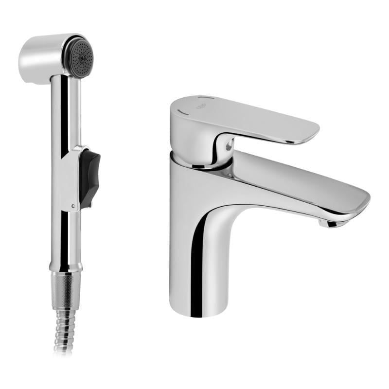 Смеситель для раковины Q-tap Flaja 1510L102C с лейкой для гигиенического душа (13616)