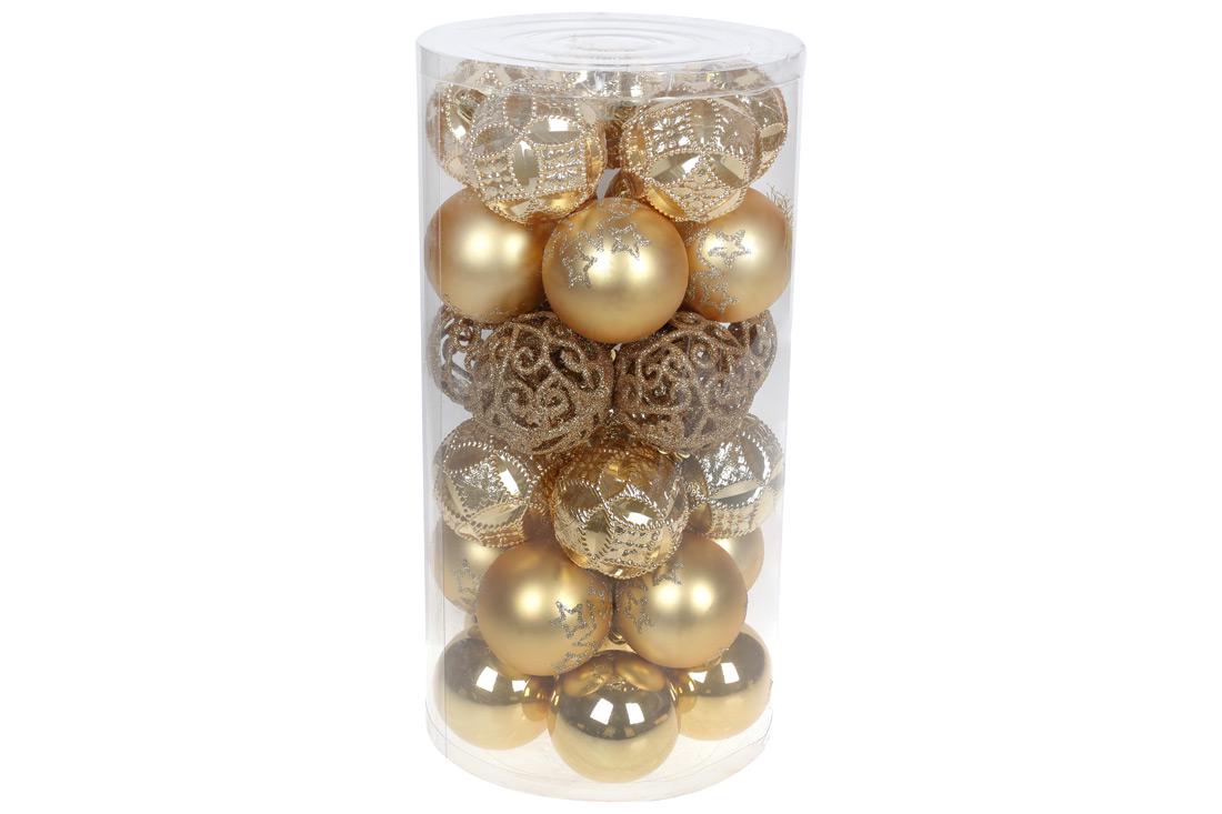 Шар новогодний BonaDi D-6 см 30 шт. (147-299)