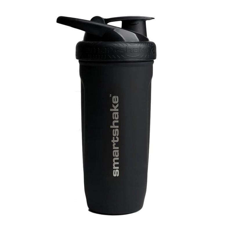 Шейкер Smartshake Reforce Stainless Steel 900 мл Чорний (21071-01)