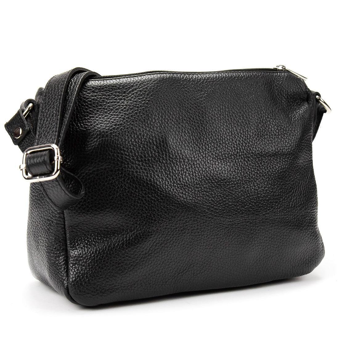 Женская сумка кросс-боди Royal Bag F-IT-9829A кожаная Черный (5950)