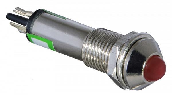 Лампа сигнальная АСКО-Укрем AD22B-8 8 мм LED 220 V AC металл Красный (A0140030085)