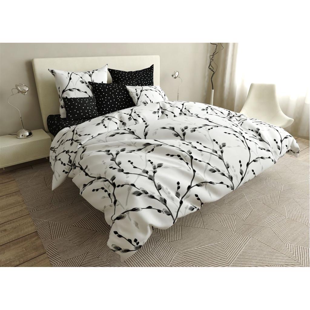 Комплект постельного белья MirSon Premium 17-0413 Cats on the willow Бязь полуторный (2200002948784)