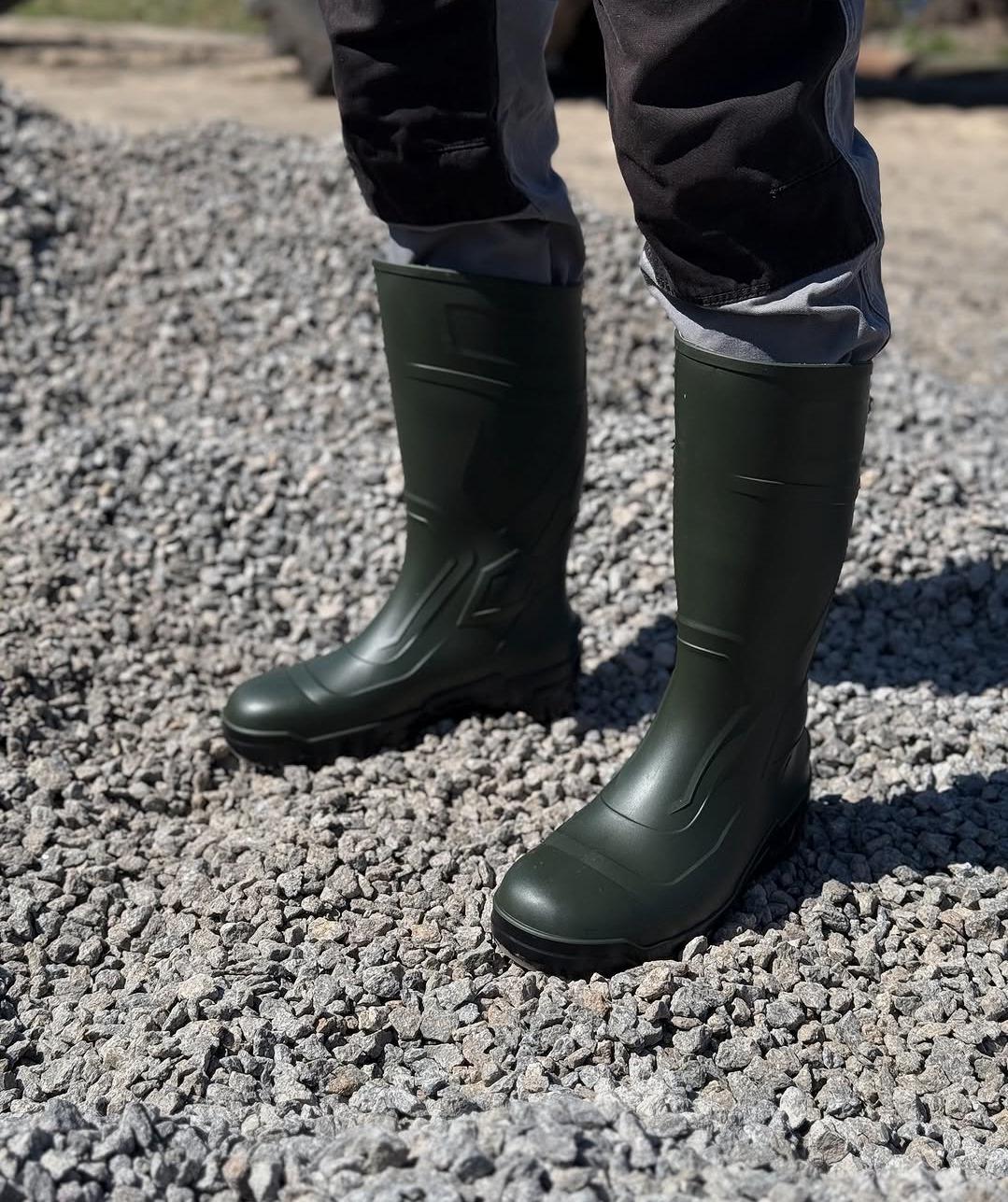 Резиновые сапоги TITAN антипрокольный класс S5 с металлическим подноском р. 47 Хаки (L- 777-47-TITAN) - фото 4