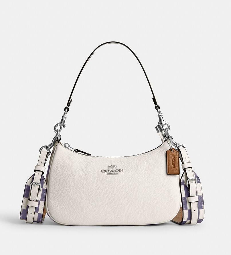 Сумка жіноча Coach Teri Leather Checkerboard White (CH-74463013)