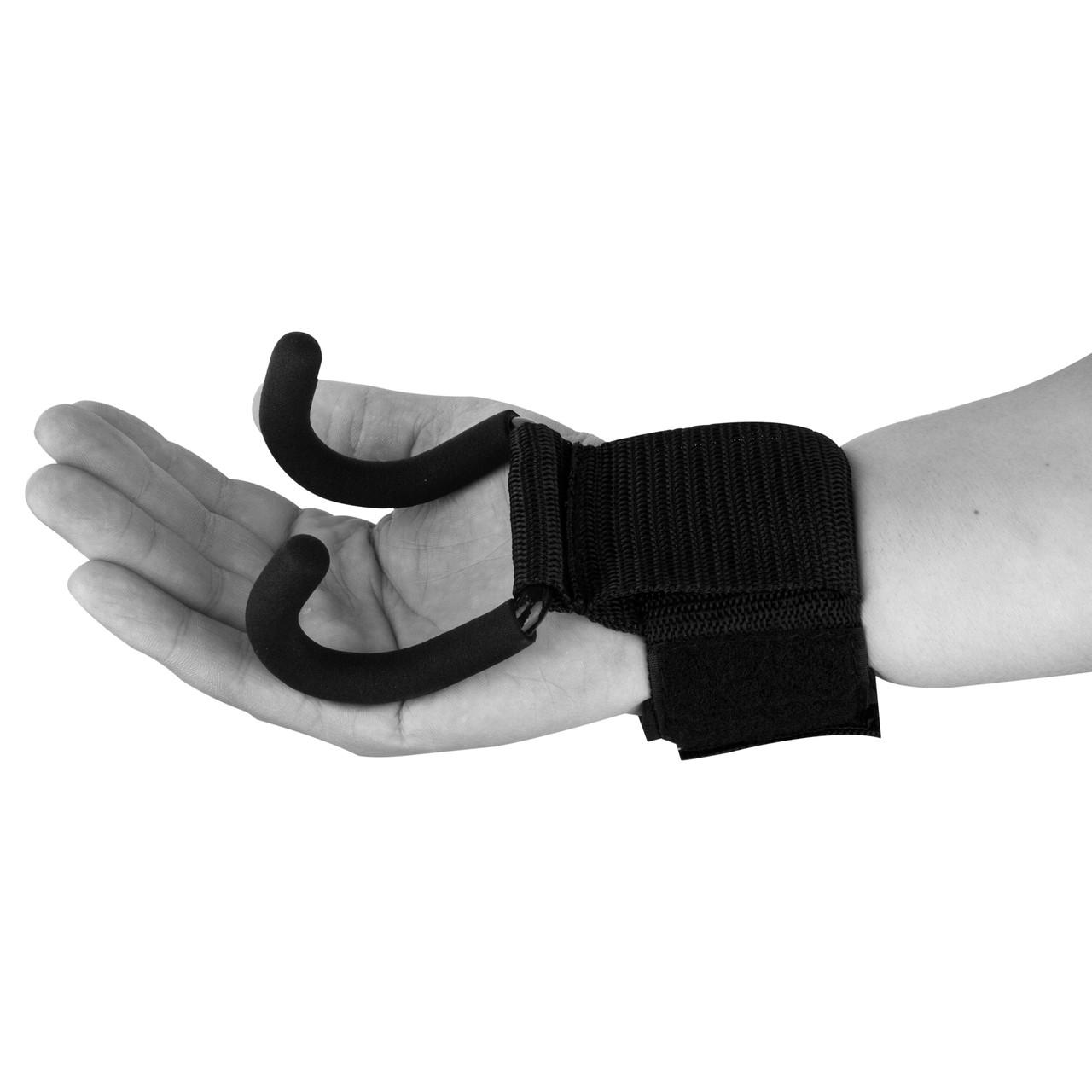 Крюки для тяги на запястья PowerPlay 7060 Черный