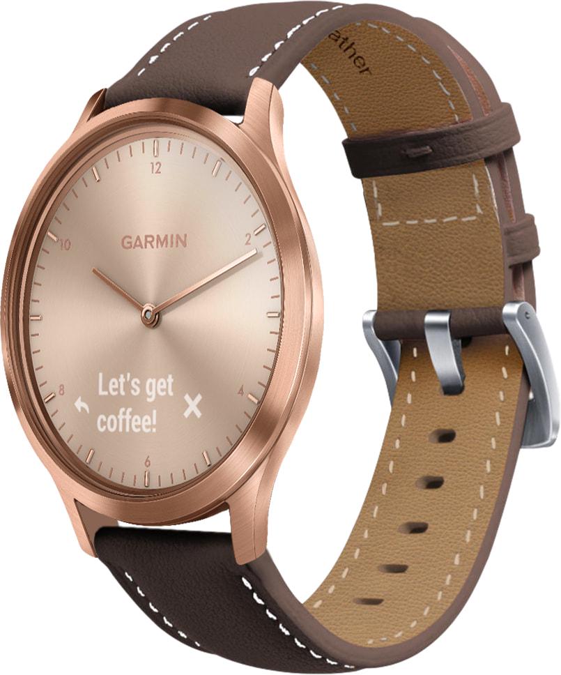 Ремешок кожаный Folsa для Garmin Vivomove HR Dark Brown (31512-05) Ремешок кожаный Folsa для Garmin Vivomove HR Dark Brown (31512-05)