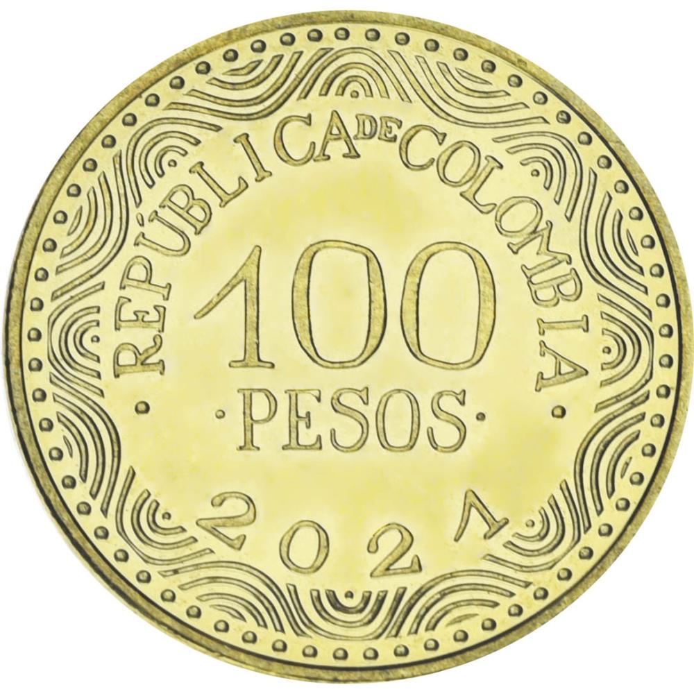 Коллекционная монета Колумбия 100 песо 2021 UNC (М17524)