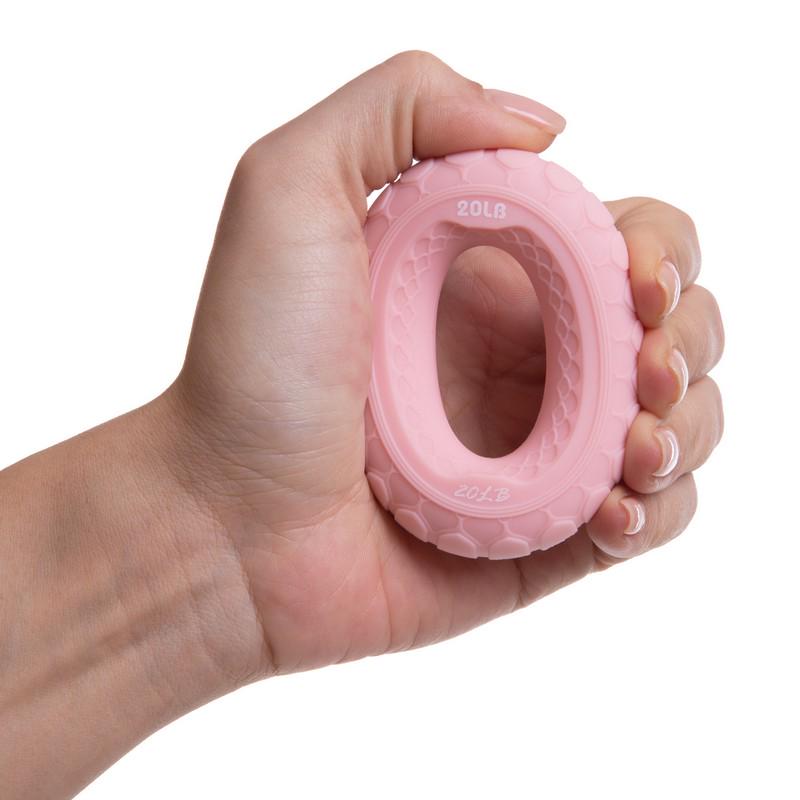 Эспандер кистевой Jello Кольцо нагрузка 9-23 кг Пудровый (FI-3813) - фото 2